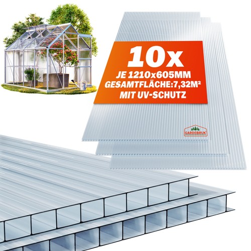 Hohlkammerplatten 10x
