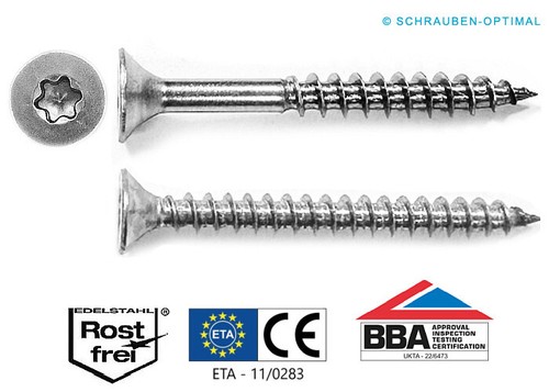Spanplattenschrauben torx - torx, Ø