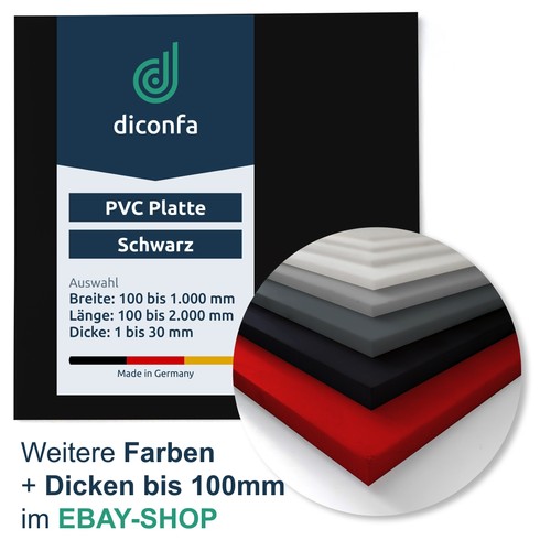 Pvc platte schwarz - pvc,